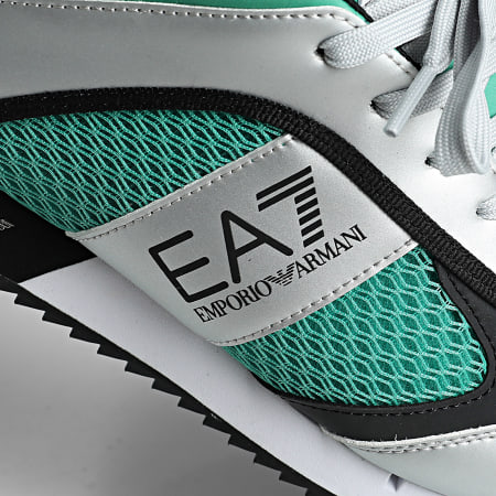 EA7 Emporio Armani - Zapatillas 7X000334-AF18610 Plata Verde Aceituna Negra