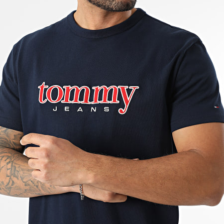 Tommy Jeans - Tee Shirt Applique Graphic 2719 Bleu Marine