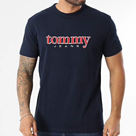 Tommy Jeans - Tee Shirt Applique Graphic 2719 Bleu Marine