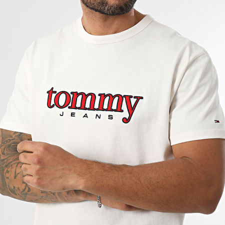 Tommy Jeans - Tee Shirt Applique Graphic 2719 Beige Clair