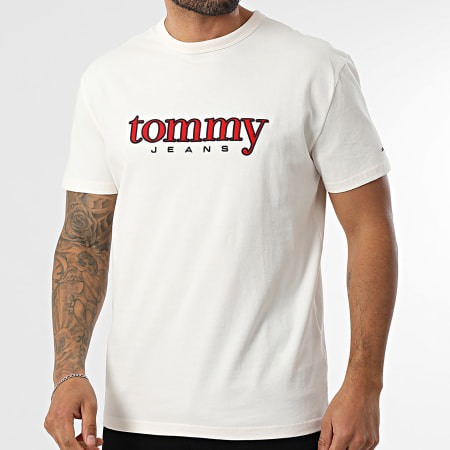 Tommy Jeans - Tee Shirt Applique Graphic 2719 Beige Clair