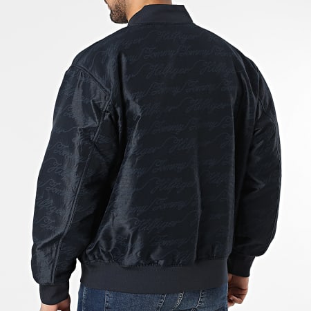 Tommy Hilfiger - Veste Bomber Zippée Réversible Padded 2011 Bleu Marine Beige Clair