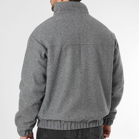 Tommy Jeans - Veste Zippée Essential Wool Padded 2288 Gris Chiné