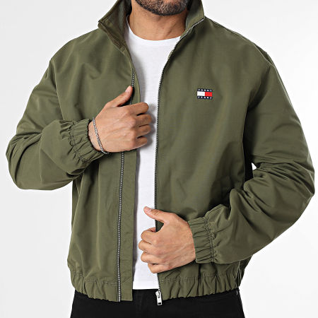 Tommy Jeans - Veste Zippée Essential 2720 Vert Kaki