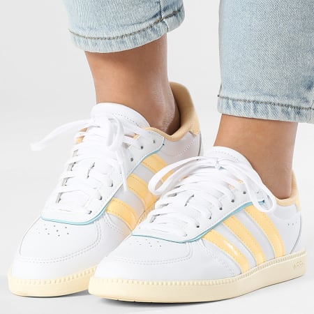 Adidas Performance - Zapatillas Mujer Breaknet Sleek J Footwear White Ice Tangerine Ice Blue