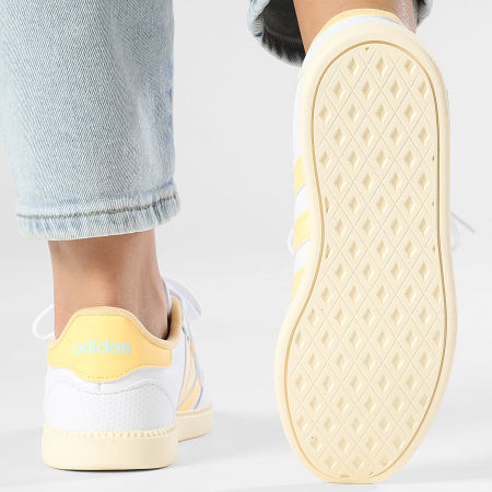 Adidas Performance - Zapatillas Mujer Breaknet Sleek J Footwear White Ice Tangerine Ice Blue