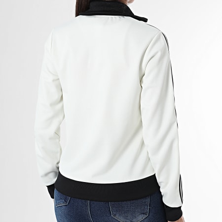 Adidas Originals - Veste Zippée A Bandes Femme Classic TT KD3740 Blanc Noir