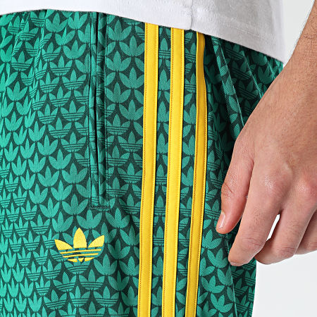 Adidas Originals - Pantalon Jogging A Bandes Firebird KD0396 Vert Jaune