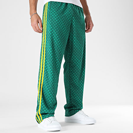 Adidas Originals - Pantalon Jogging A Bandes Firebird KD0396 Vert Jaune