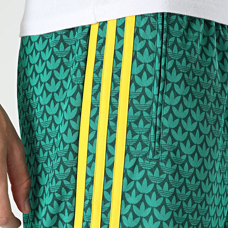 Adidas Originals - Pantalon Jogging A Bandes Firebird KD0396 Vert Jaune