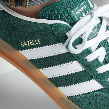 Adidas Originals - Baskets Gazelle Indoor JI2062 Collegiate Green Footwear White Gum