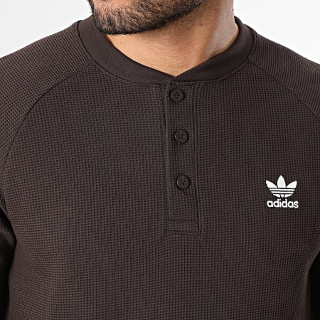 Adidas Originals - Polo Manches Longues Essentials KE1133 Marron