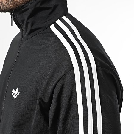 Adidas Originals - Veste Zippée A Bandes Firebird KD8312 Noir Blanc