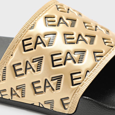 EA7 Emporio Armani - Claquettes Scarpe 7X000109-AF15125 Black Gold