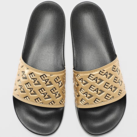 EA7 Emporio Armani - Claquettes Scarpe 7X000109-AF15125 Black Gold