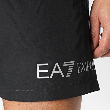 EA7 Emporio Armani - Short De Bain 7M002000-AF13049 Noir Argenté