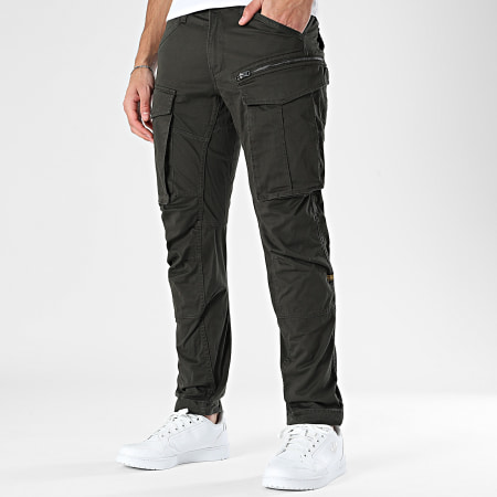 G-Star - Pantalon Cargo Rovic Zip 3D Tapered D02190-5126 Vert Kaki Foncé