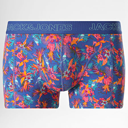 Jack And Jones - Pack of 5 Boxers Exotic Leaves Black Light Green Royal Blue