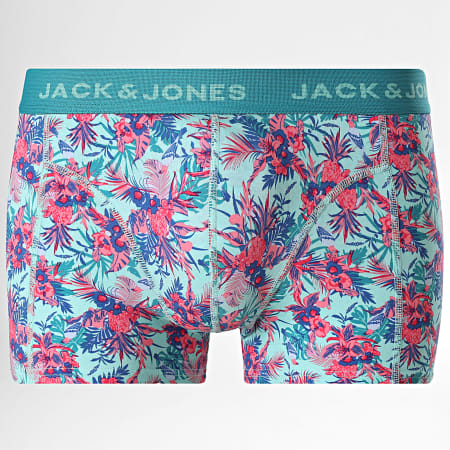 Jack And Jones - Pack of 5 Boxers Exotic Leaves Black Light Green Royal Blue