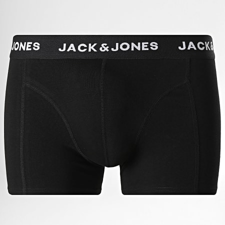 Jack And Jones - Lot De 7 Boxers Jeremiah Solid Noir Bleu Marine Gris Bleu