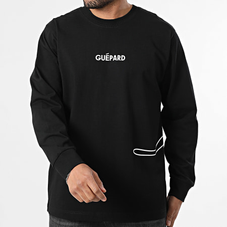 Jimmy Vienot - Tee Shirt Manches Longues Guépard Noir