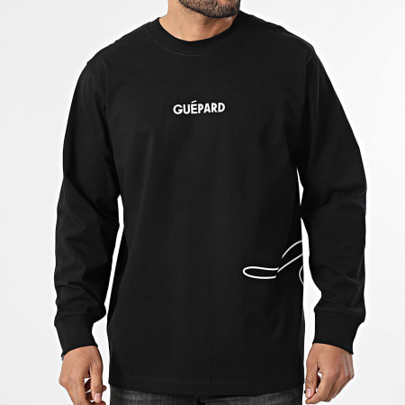 Jimmy Vienot - Tee Shirt Manches Longues Guépard Noir