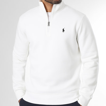 Polo Ralph Lauren - Sweat Col Zippé Original Player Beige Clair