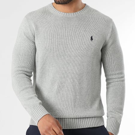 Polo Ralph Lauren - Pull Original Player Gris Chiné
