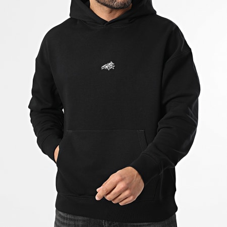 Sale Môme Paris - Sudadera Capucha Relaxed Parche Bordado SLME Negra