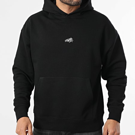 Sale Môme Paris - Sudadera Capucha Relaxed Parche Bordado SLME Negra