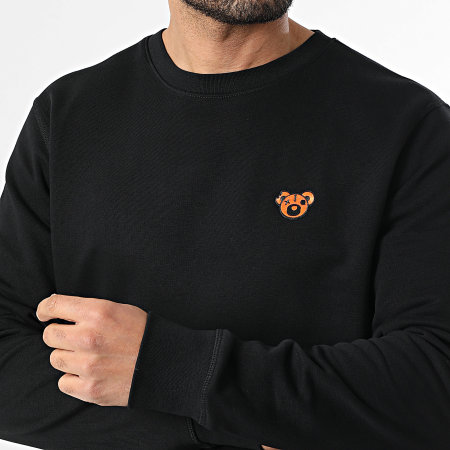Sale Môme Paris - Sudadera Crewneck Relaxed Parche Bordado Osito Negra