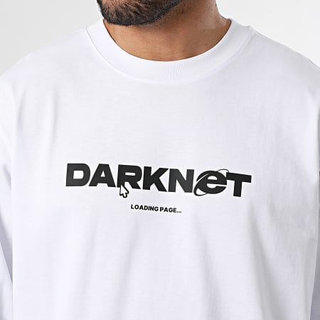 Vald - Tee Shirt Manches Longues Darknet Blanc