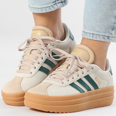 Adidas Performance - Zapatillas Mujer VL Court Bold KJ6810 Cream White Core Green Magic Beige
