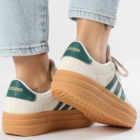 Adidas Performance - Zapatillas Mujer VL Court Bold KJ6810 Cream White Core Green Magic Beige