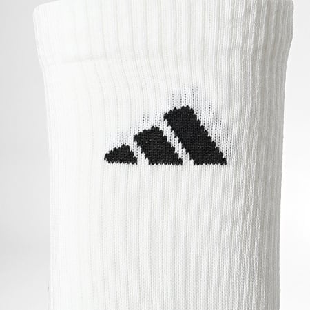 Adidas Sportswear - Lot De 3 Paires De Chaussettes Essential Crew JZ0530 Blanc Noir