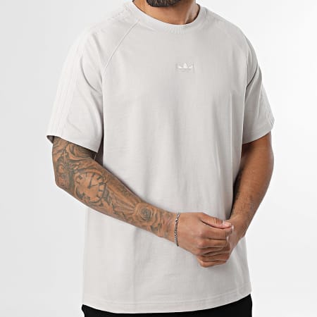 Adidas Originals - Tee Shirt Oversize A Bandes Essential KD3936 Beige