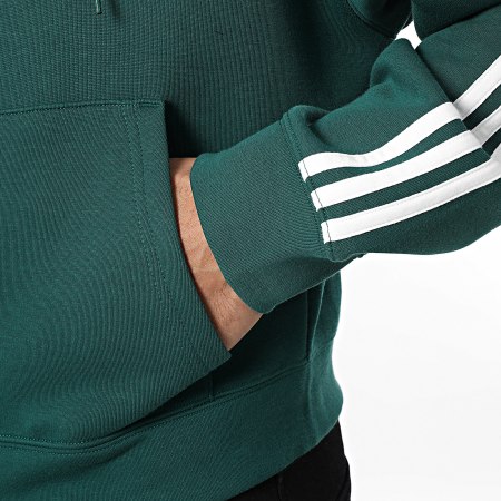 Adidas Originals - Sudadera Con Capucha con Cremallera A Rayas Spacer KD4085 Verde Blanco