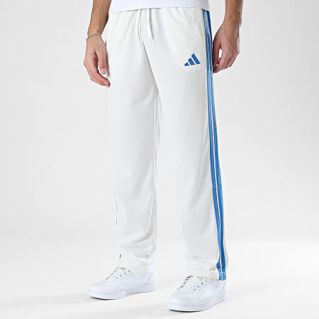 Adidas Sportswear - Pantalon Jogging A Bandes 3 Stripes Trefoil KC1376 Beige Bleu