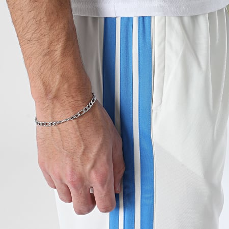 Adidas Sportswear - Pantalon Jogging A Bandes 3 Stripes Trefoil KC1376 Beige Bleu