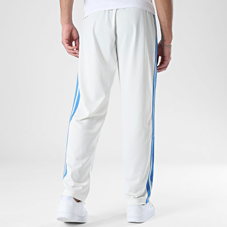 Adidas Sportswear - Pantalon Jogging A Bandes 3 Stripes Trefoil KC1376 Beige Bleu