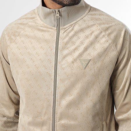 Guess - Veste Zippée En Velours Z6RQ01-KD612 Beige