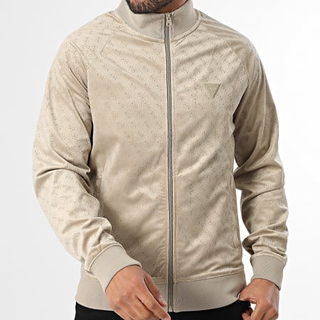 Guess - Veste Zippée En Velours Z6RQ01-KD612 Beige