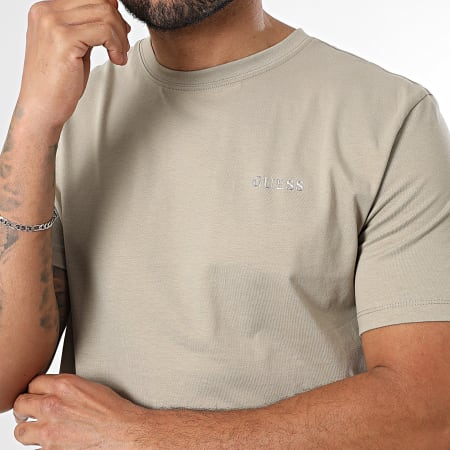 Guess - Tee Shirt Z6RI17-I3Z14 Beige Argenté