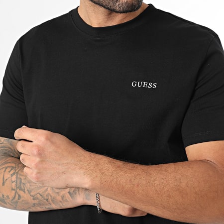 Guess - Tee Shirt Z6RI17-I3Z14 Noir Argenté