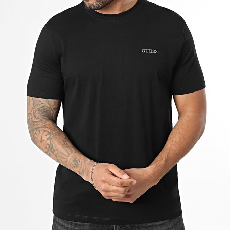 Guess - Tee Shirt Z6RI17-I3Z14 Noir Argenté