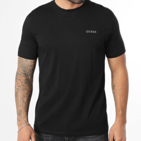 Guess - Tee Shirt Z6RI17-I3Z14 Noir Argenté