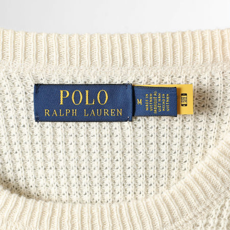 Polo Ralph Lauren - Pull Texturé Original Player Beige
