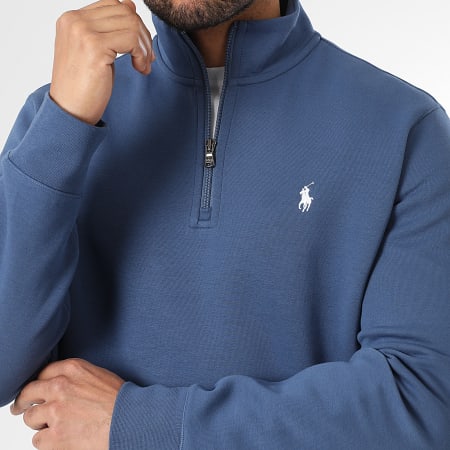 Polo Ralph Lauren - Sweat Col Zippé Original Player Bleu Marine