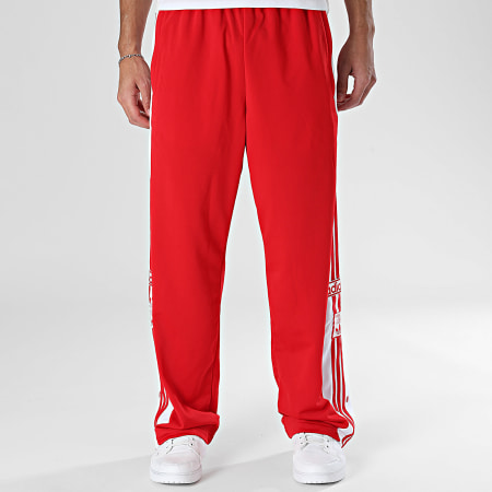 Adidas Originals - Pantalon Jogging A Bandes Adibreak TP KD4093 Rouge Blanc