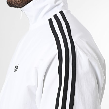 Adidas Originals - Veste Zippée A Bandes Firebird KE1676 Blanc Noir